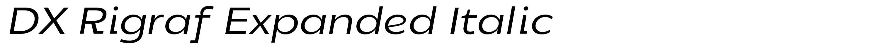 DX Rigraf Expanded Italic